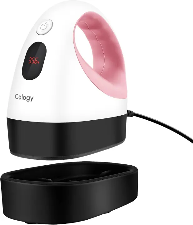 Mini Heat Press Machine — Handheld Heat Transfer for Crafts (White/Pink)